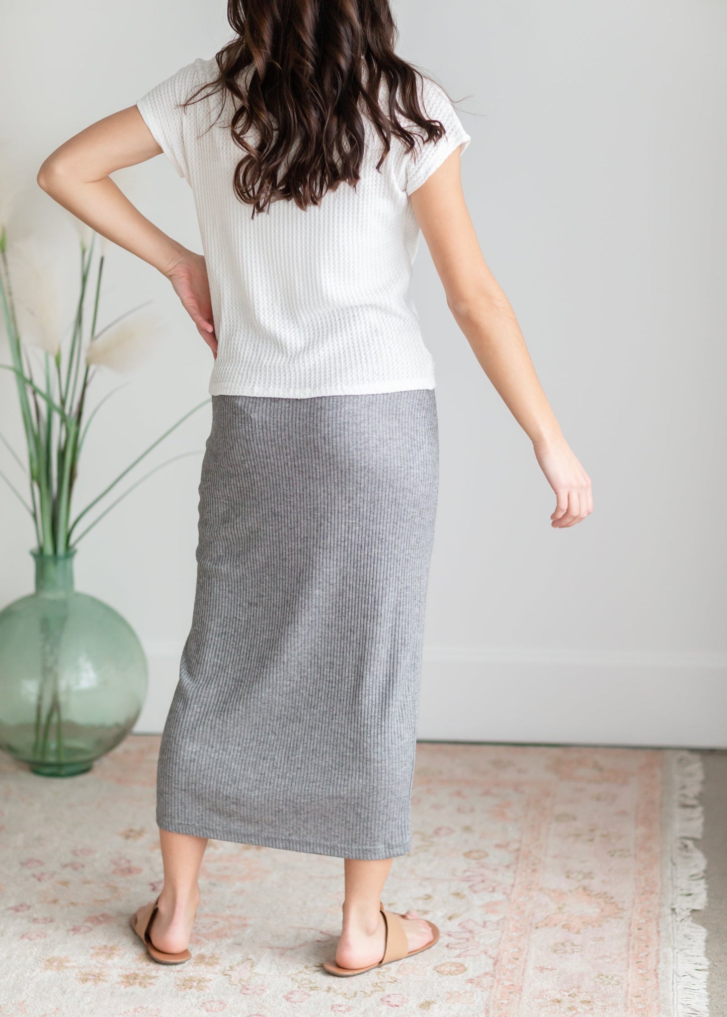 Fallon Ribbed Midi Skirt Skirt Z Supply