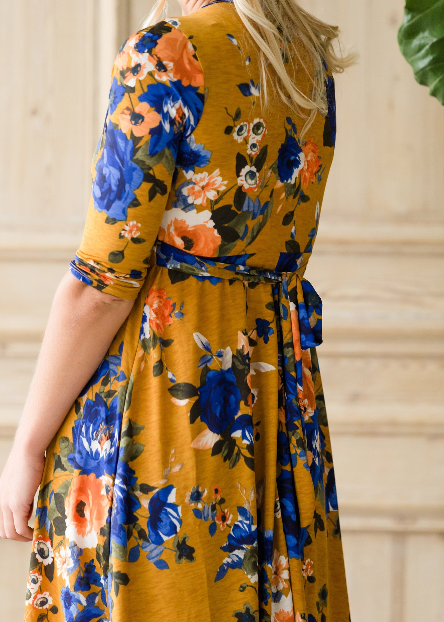 Floral Fit Wrap Midi Dress - FINAL SALE Dresses