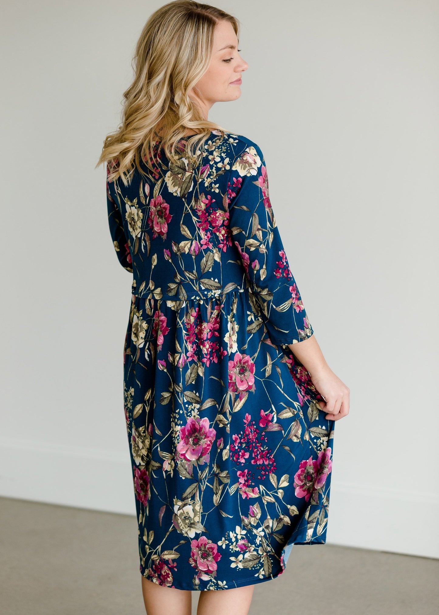 Floral Peplum Midi Dress - FINAL SALE Dresses