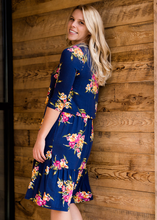 Floral Tiered Midi Dress - FINAL SALE Dresses