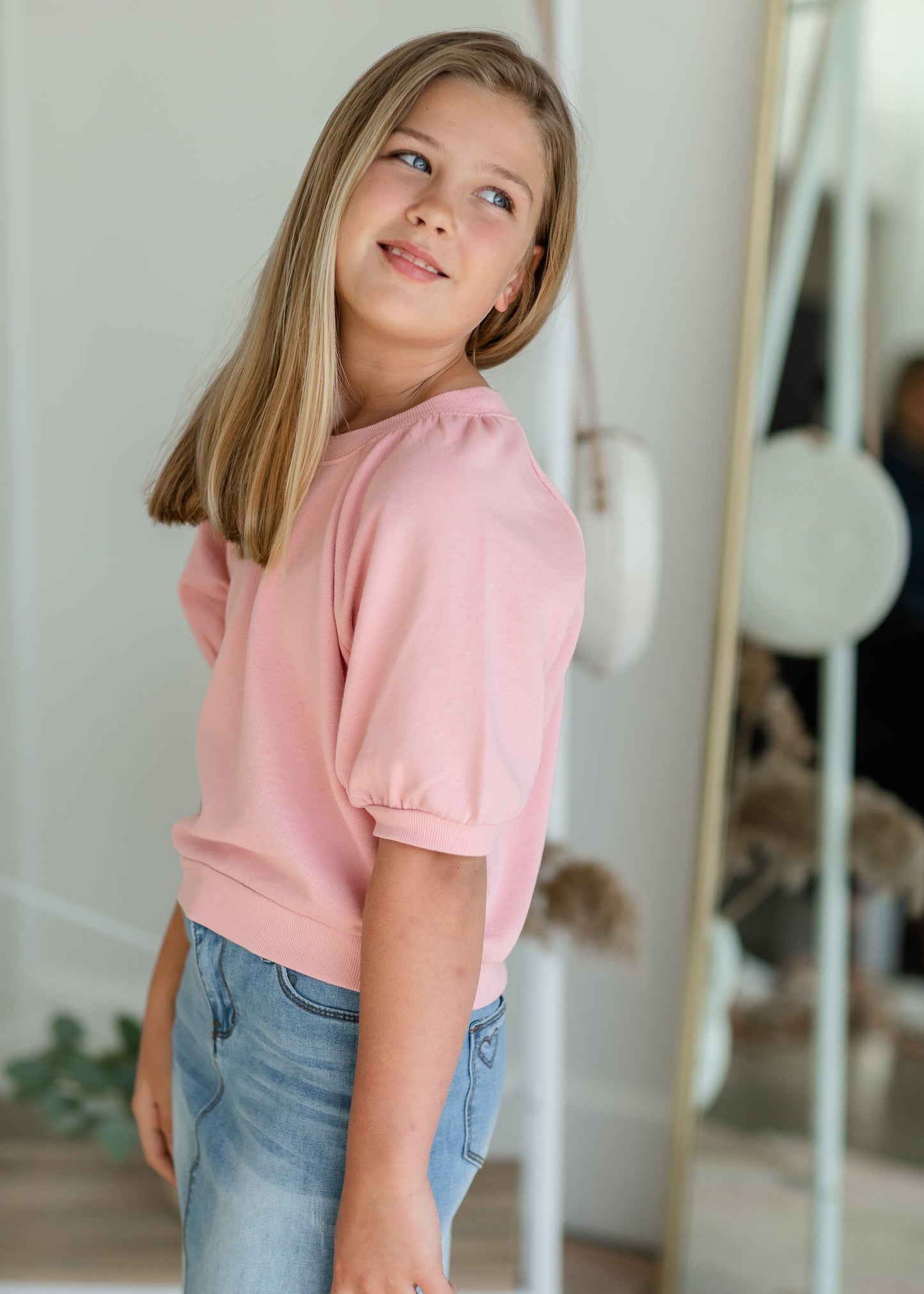 Girls Gianna Terry Tee Girls Z Supply Pink / 7-8