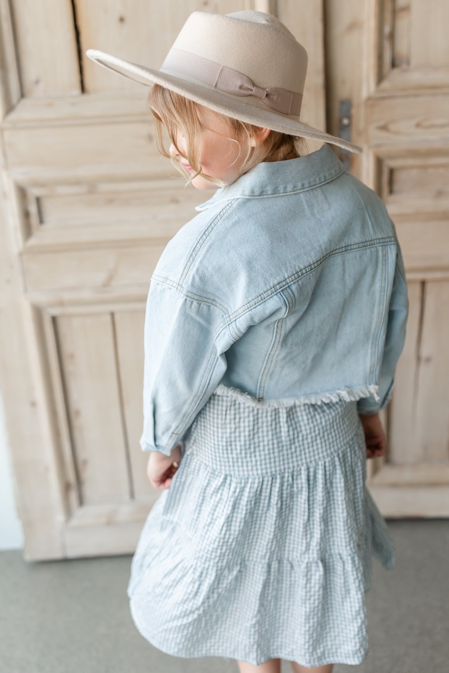 Girls Light Wash Denim Jacket Girls Hayden