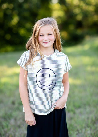 Girls Striped Smile Top Girls