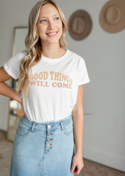 Good Things Will Come Graphic Tee Shirt Tres Bien