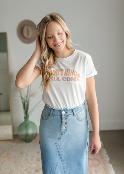 Good Things Will Come Graphic Tee Shirt Tres Bien