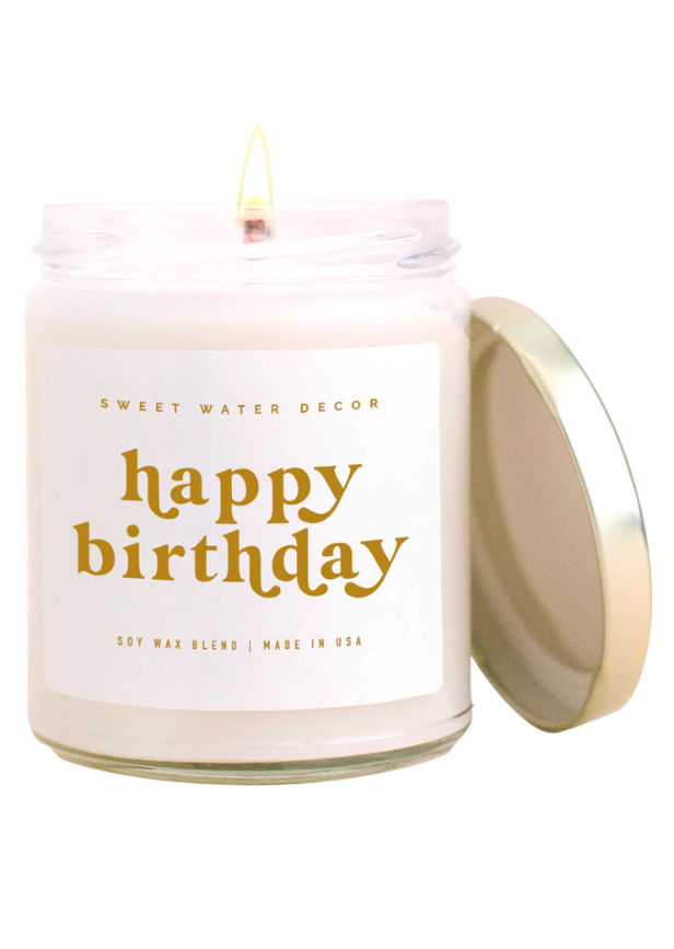 Happy Birthday Soy Candle Gifts