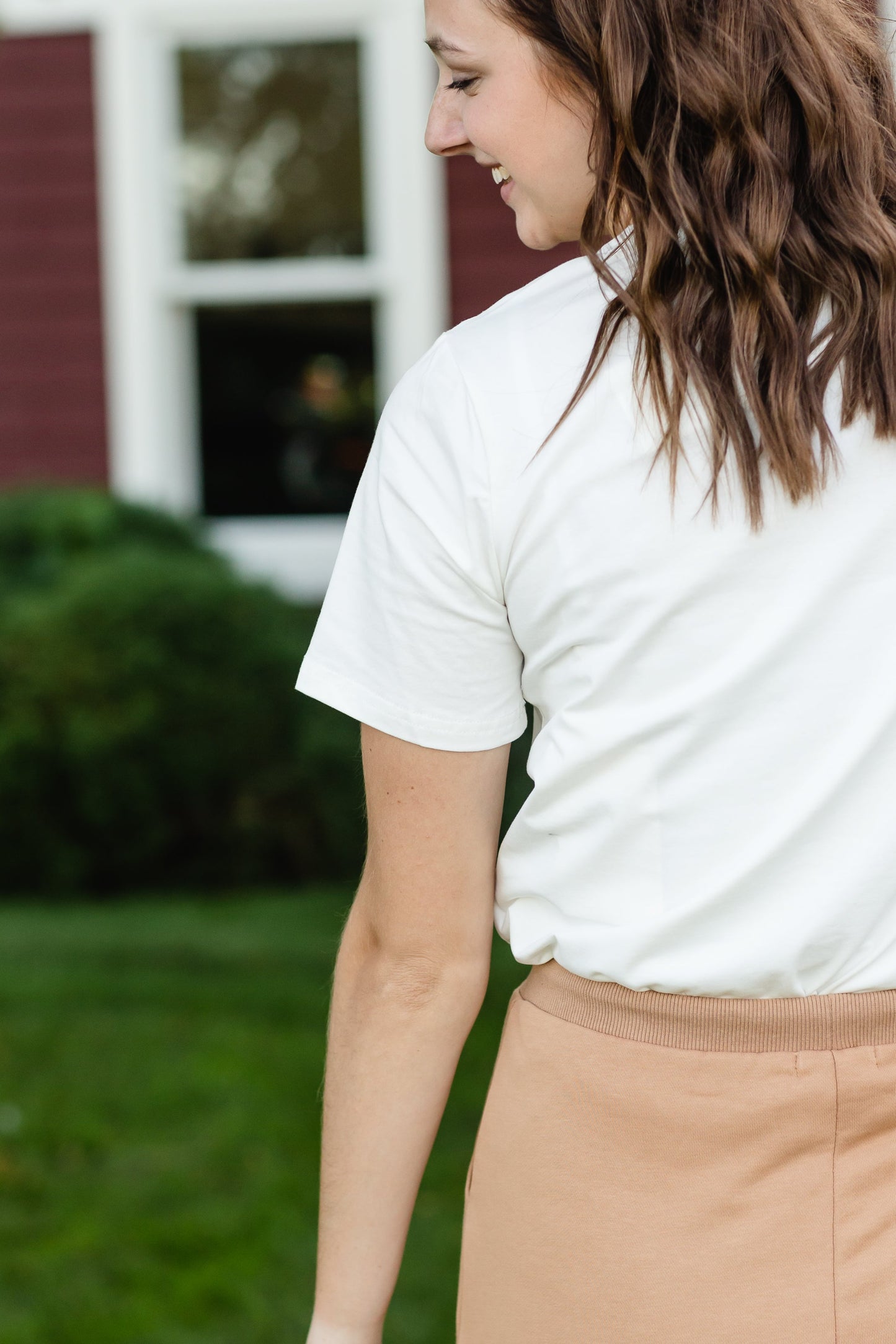 Ivory Lace Detail Knit Tee - FINAL SALE Tops