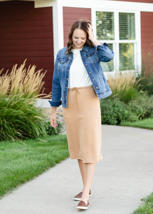 Leandra Mocha Knit Skirt - FINAL SALE Skirts