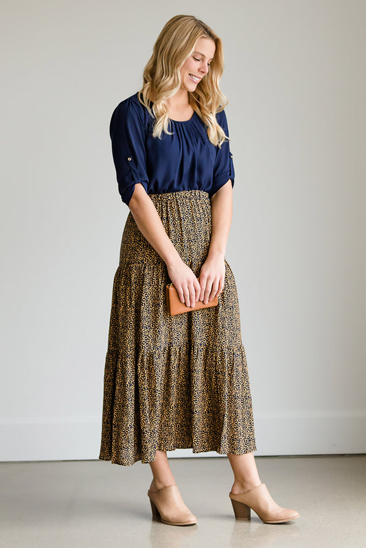 Leopard Print Flowy Skirt - FINAL SALE Skirts