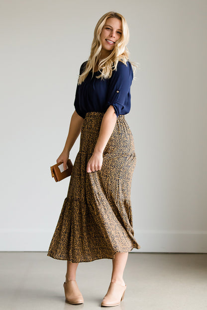 Leopard Print Flowy Skirt - FINAL SALE Skirts