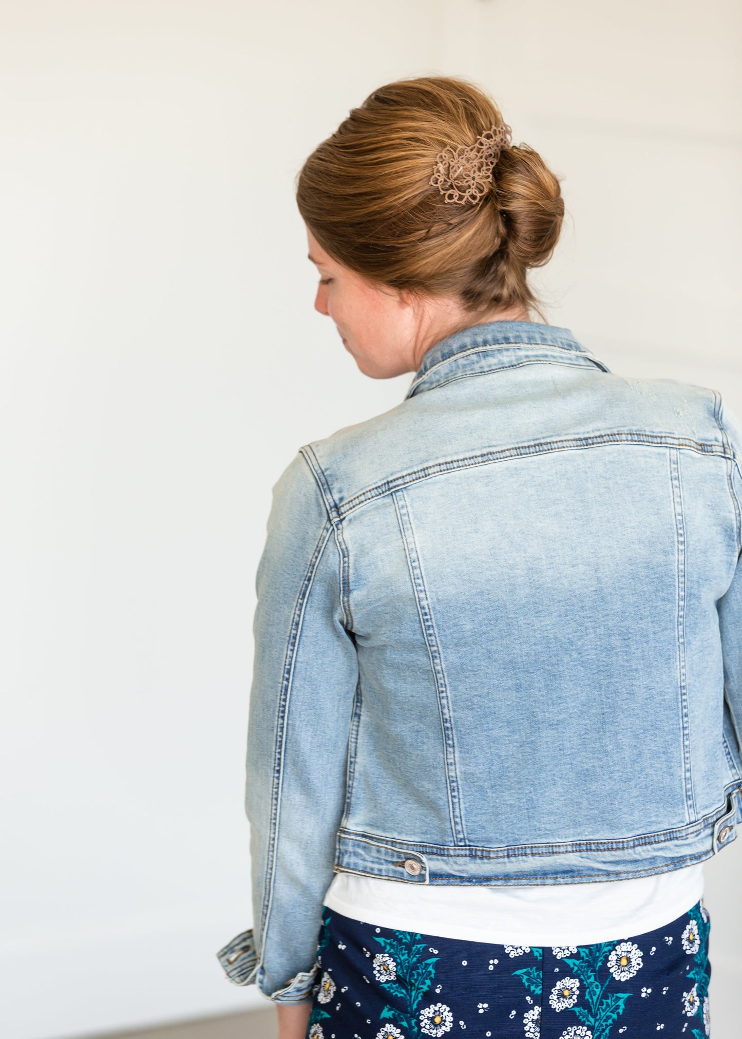 Light Denim Button Crop Jean Jacket - FINAL SALE Layering Essentials