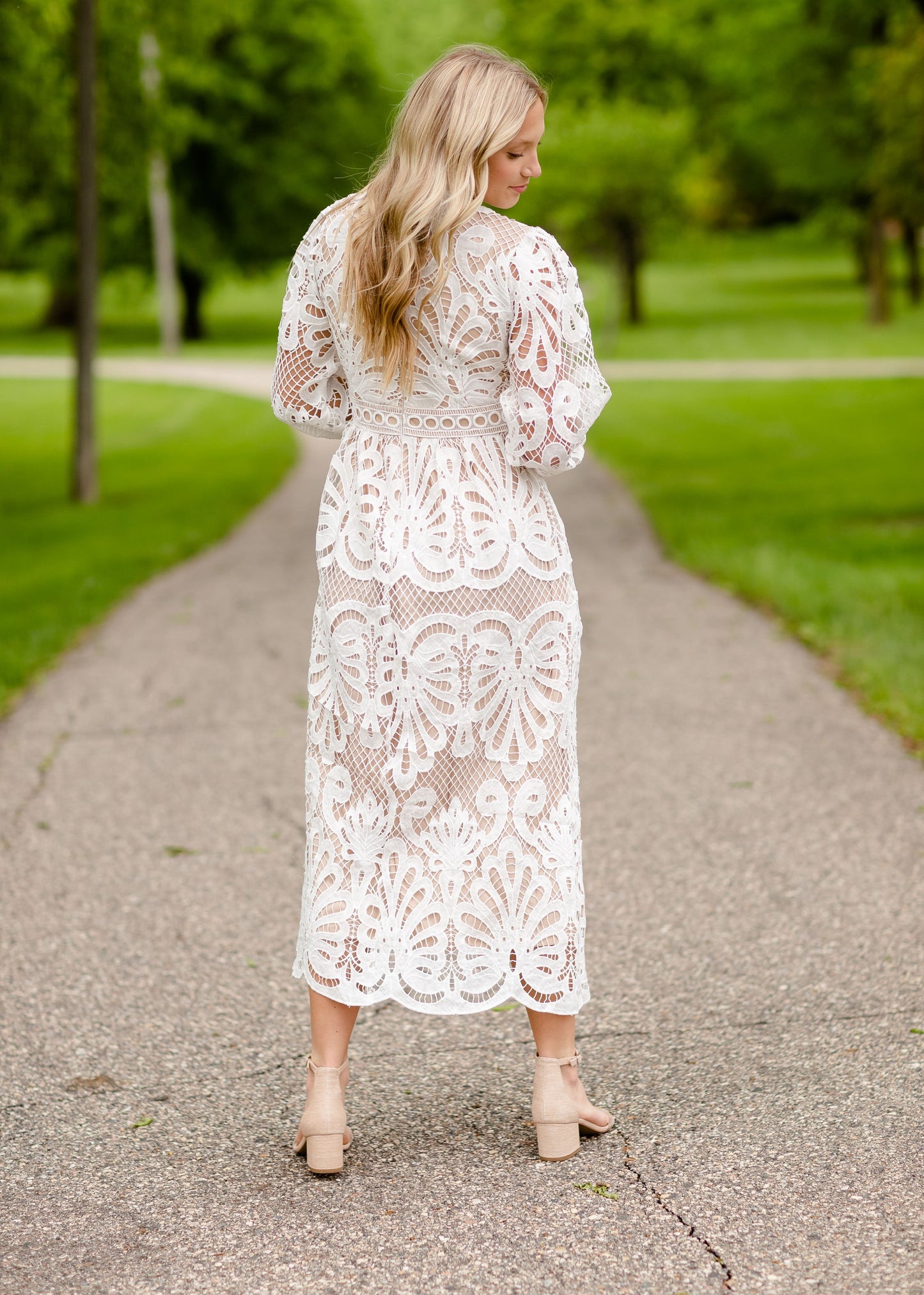 Long Sleeve Lace Maxi Dress Dresses