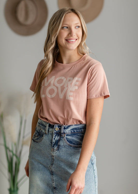 More Love Graphic Tee Shirt Tres Bien