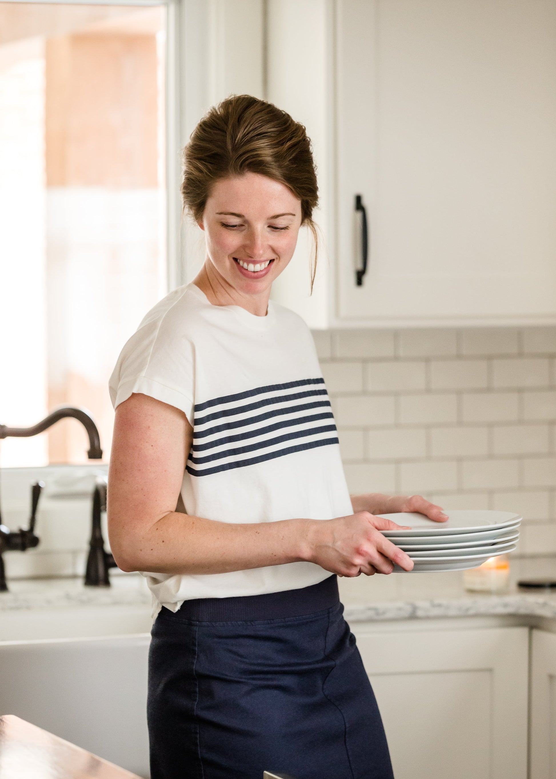 Navy Stripe Classic Tee - FINAL SALE Tops