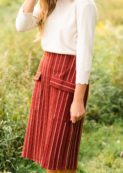 Oatmeal Scalloped Detail Sweater Tops