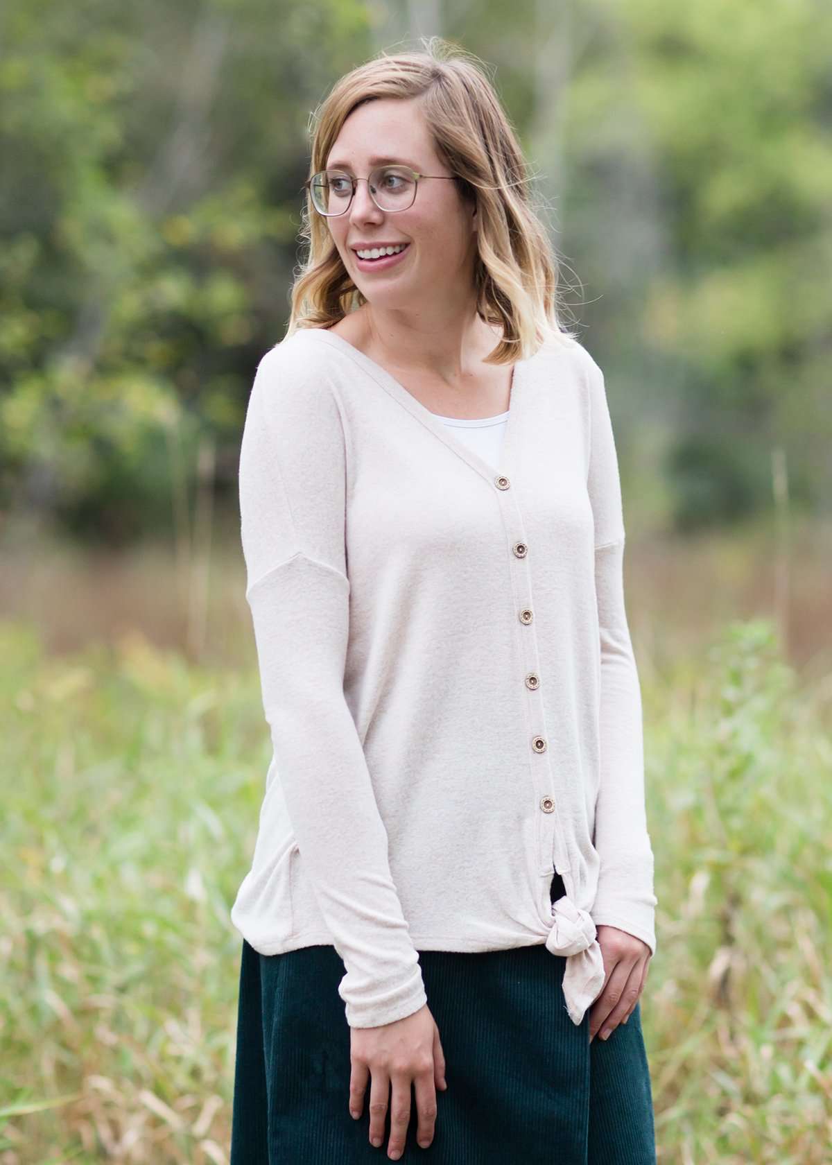 Oatmeal Tie Cardigan - FINAL SALE Layering Essentials