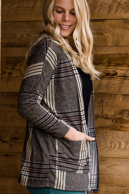 Patch Pocket Plaid Cardigan - FINAL SALE Layering Essentials