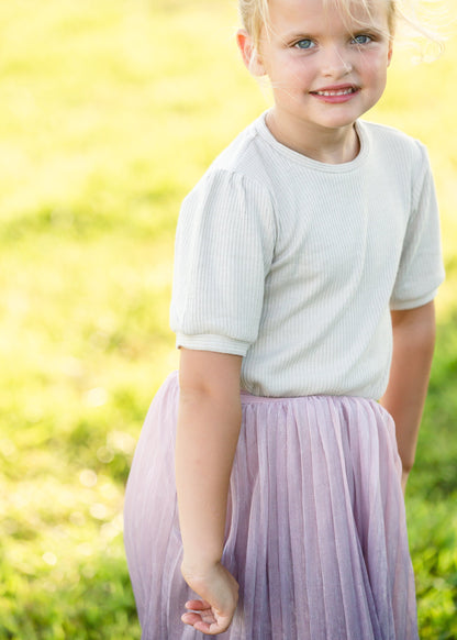 Pink Ombre Tulle Midi Skirt Skirts