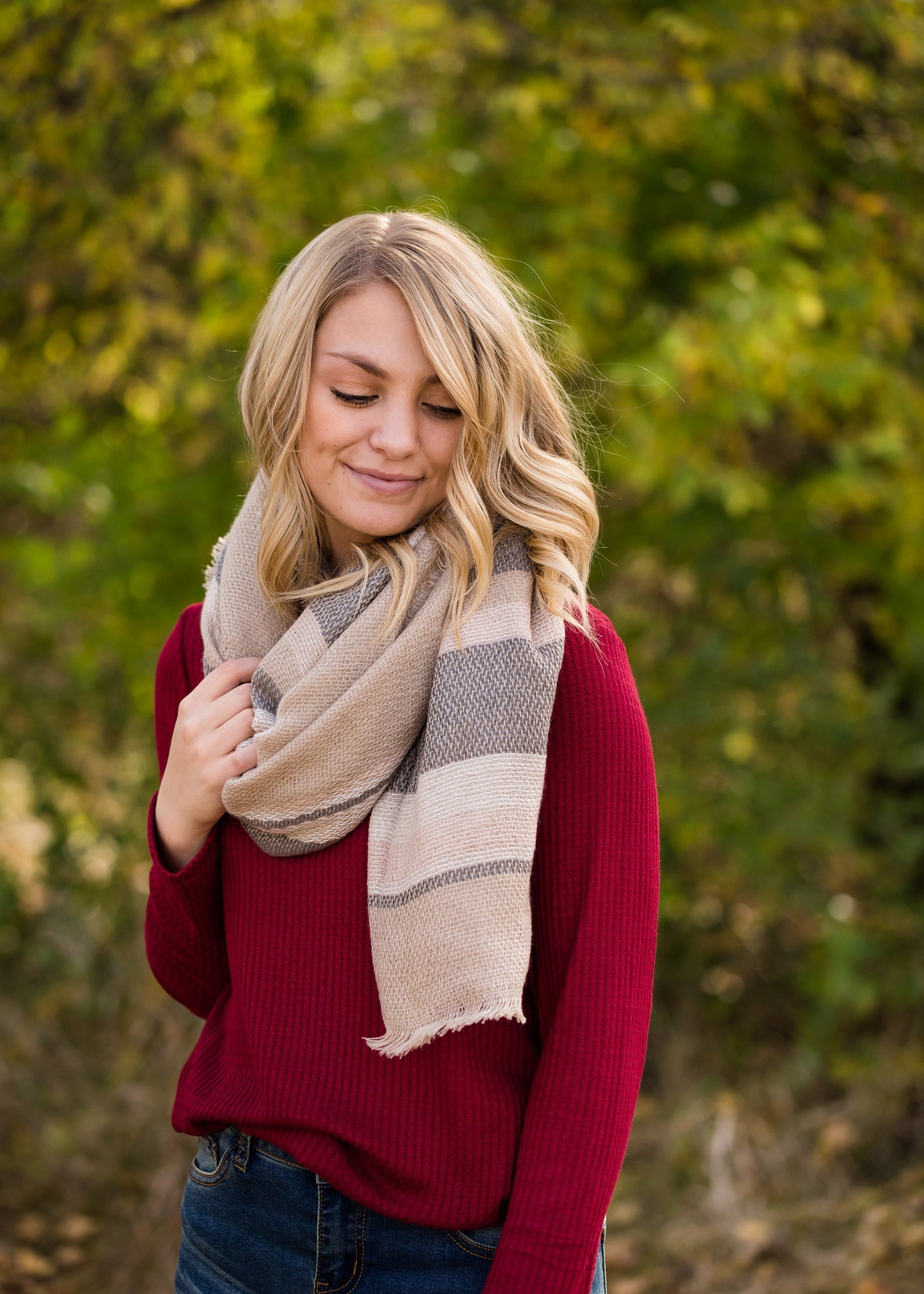 Plaid Fringe Blanket Scarf - FINAL SALE Accessories