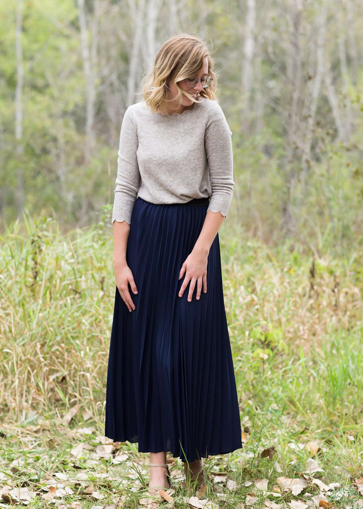 Pleated Poise Maxi Skirt Skirts