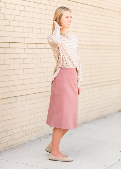 Printed Half Button Up Top Tops