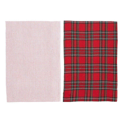 Red Plaid Waffle Towel Set - FINAL SALE Home & Lifestyle