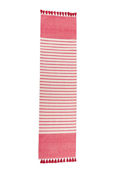 Red Tassel Table Runner Home & Lifestyle