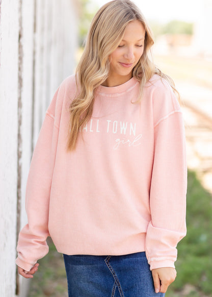 Small Town Girl Crewneck Sweatshirt Tops