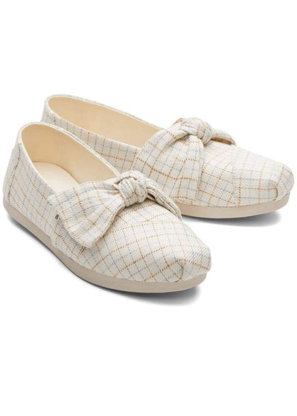 TOMS® Alpargata Checkered Bow Shoes TOMS