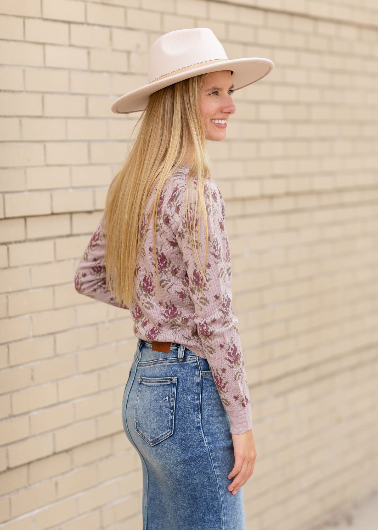 Verbena Floral Cardigan Tops