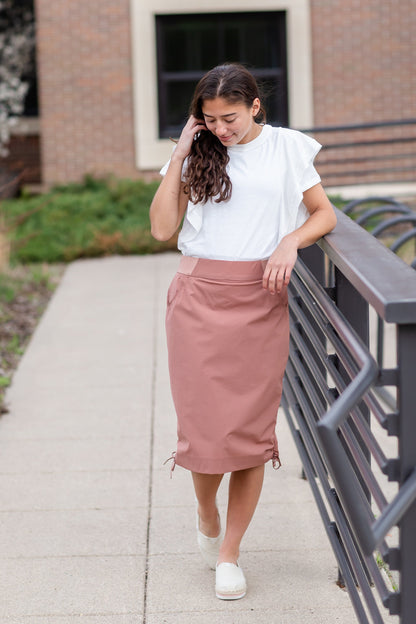 White Ribbed Ruffle Knit Top Tops