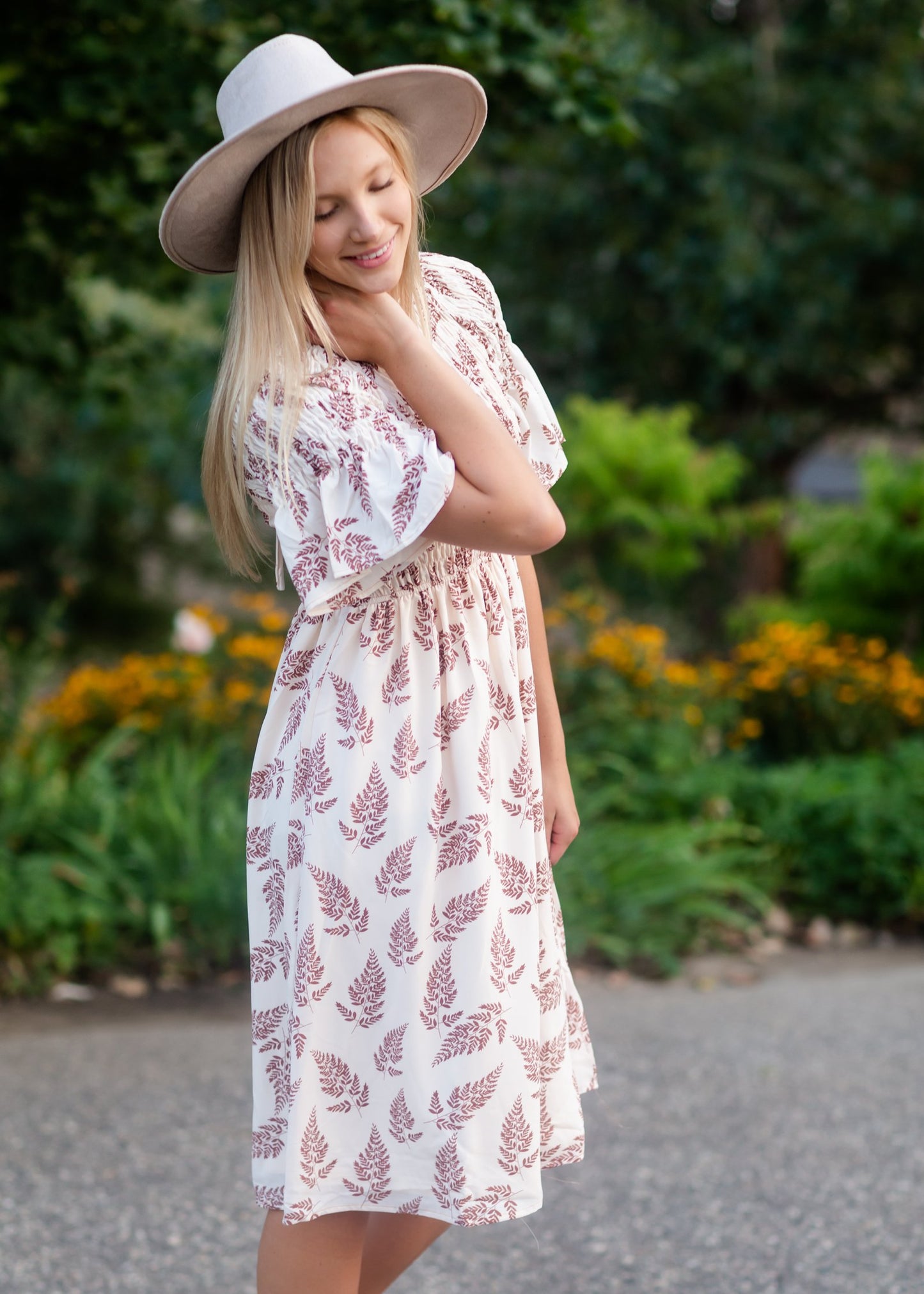 Wide Brim Taupe Panama Hat Accessories Queens